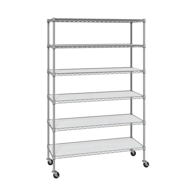 Seville Classics UltraDurable scaffale metallo 6 ripiani 122 cm