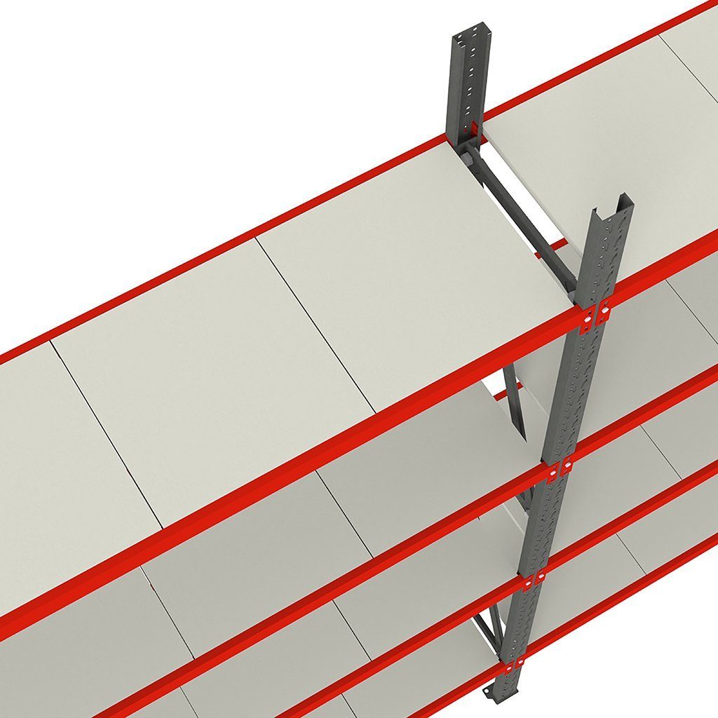 Mega-M Fortis Scaffale metallo 4 ripiani 150x50 modulo base