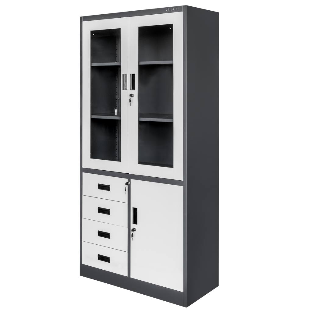 Mega-M Wenus armadio ufficio vetro 90x40x185 cm
