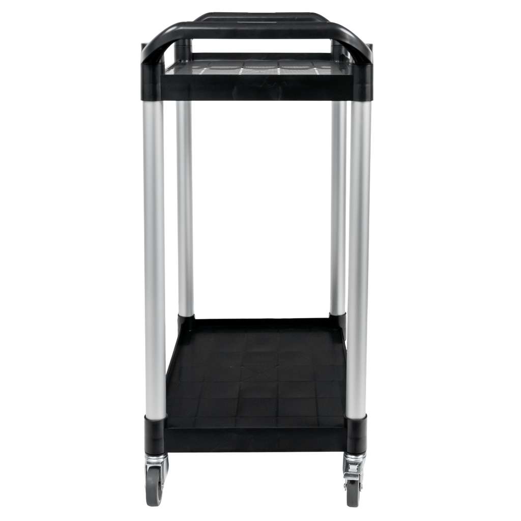 Mega-M carrello servizio nero 80x40x95 cm 2 ripiani plastica