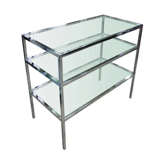 Agosistem Banco 3 piani vetro temperato 60x44x90 cm
