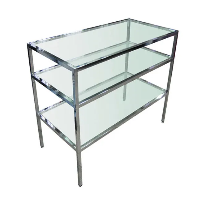 Agosistem Banco 3 piani vetro temperato 60x44x90 cm