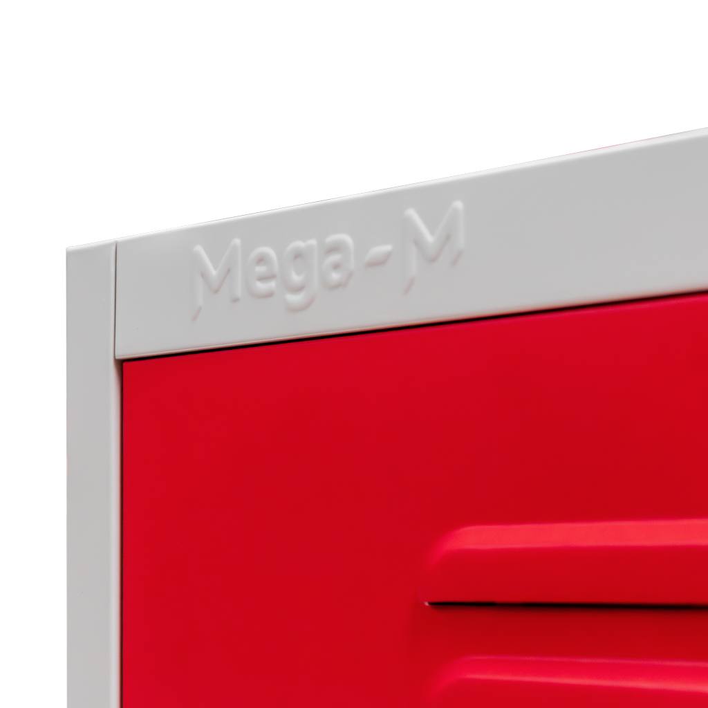Mega-M 80 cm armadietto spogliatoio 2 ante frontale rosso