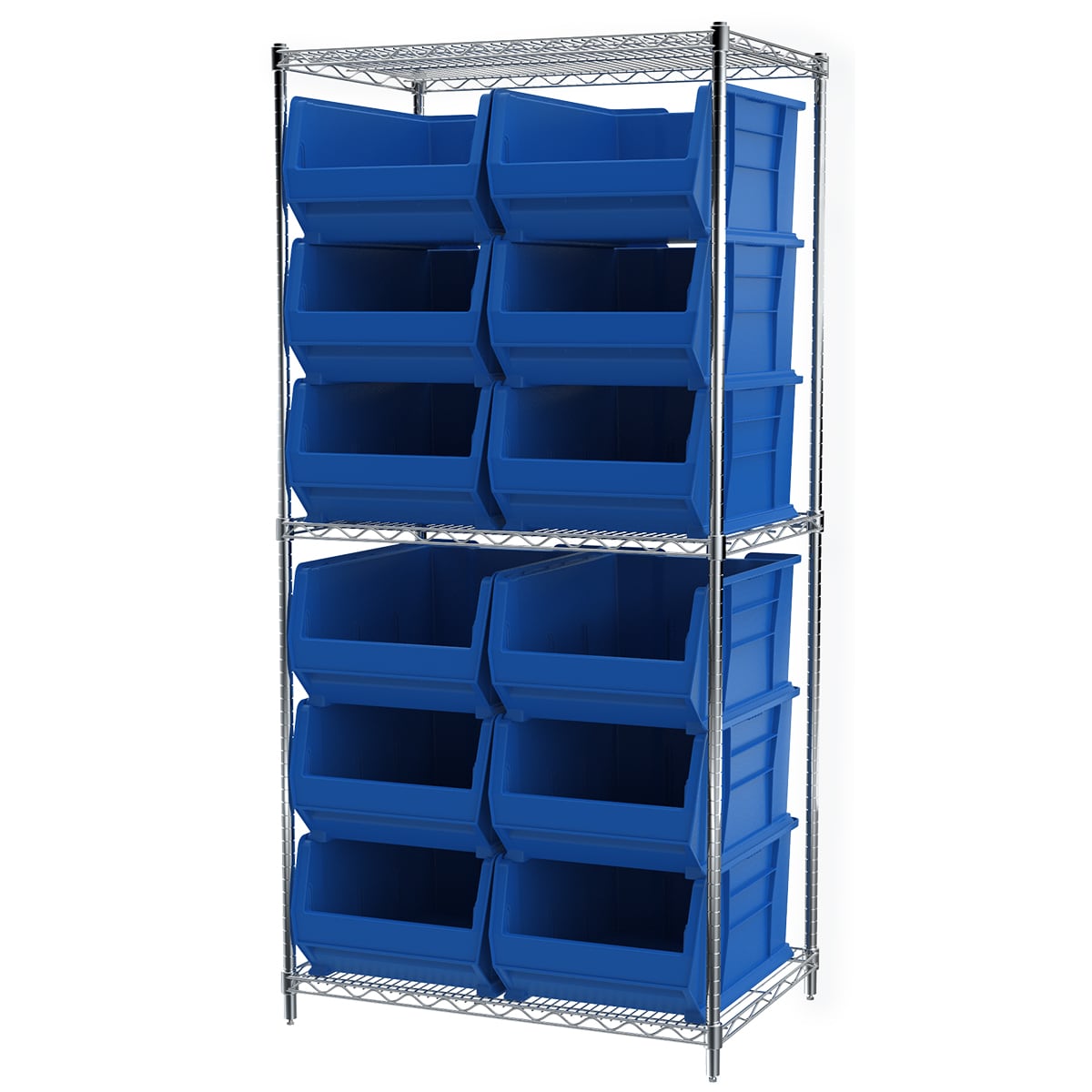 Akro-Mils AWS24360288 scaffale filo 12 contenitori