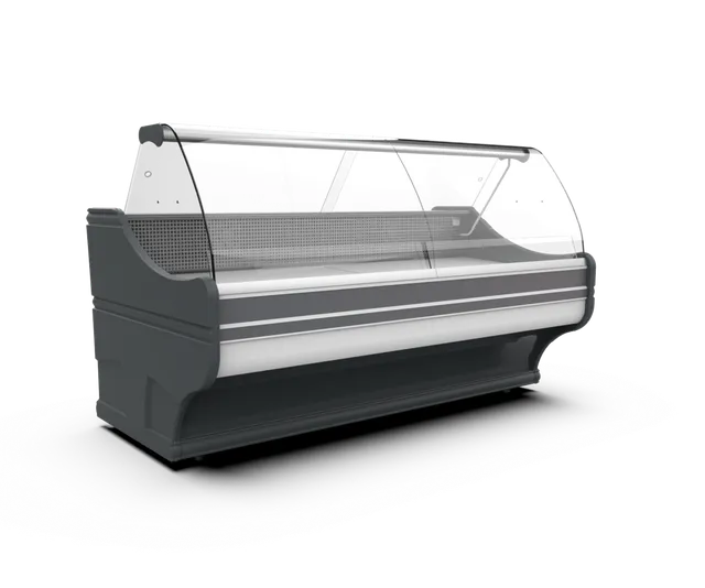 Cebea Wega WCh-6/1 B banco frigo 180 cm vetro curvo