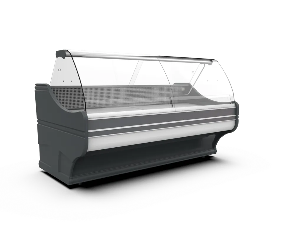 Cebea Wega WCh-6/1 B banco frigo 180 cm vetro curvo