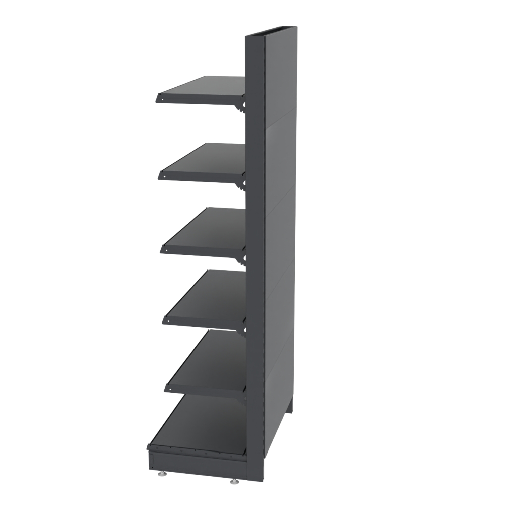 Mega-M Merkury II scaffale testata grafite H 210 cm L 83 cm