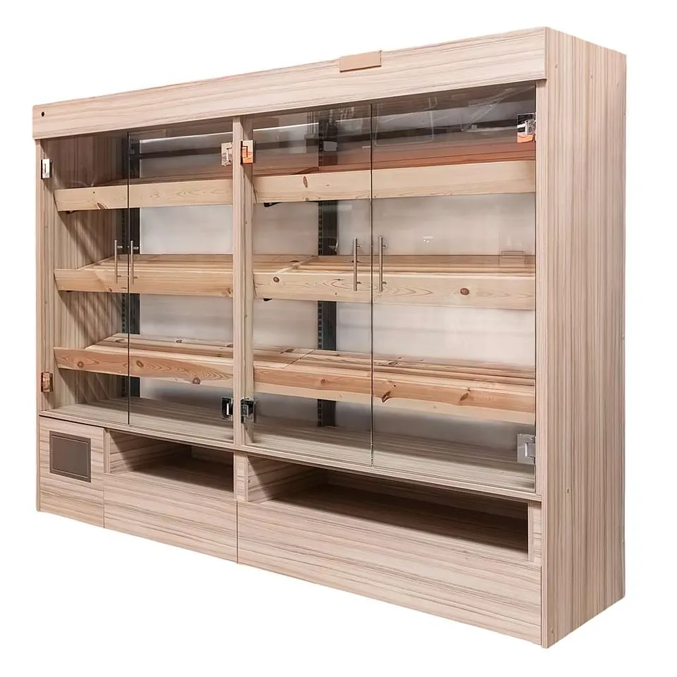 Mega-M Coco Bolo H-193 scaffale pane vetrina LED 257 cm