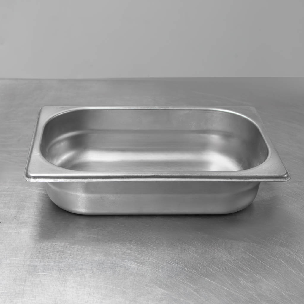 Vaschetta GN 1/4 26,5x16,2x10 cm contenitore inox 10 cm
