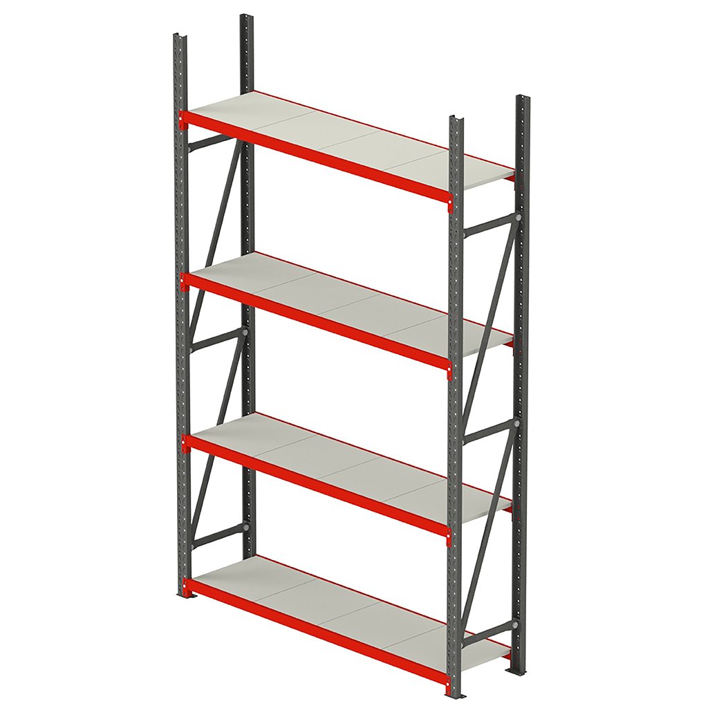 Mega-M Fortis Scaffale 240x217x40 4 Ripiani Base 350 kg