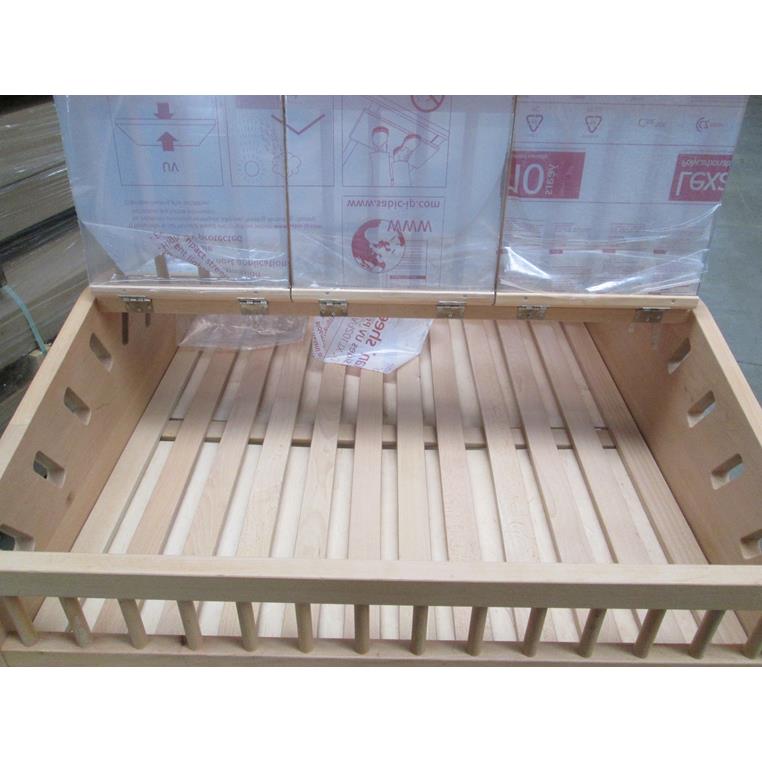MegaMarket Espositore pane legno 90x90x135 cm 6 scomparti