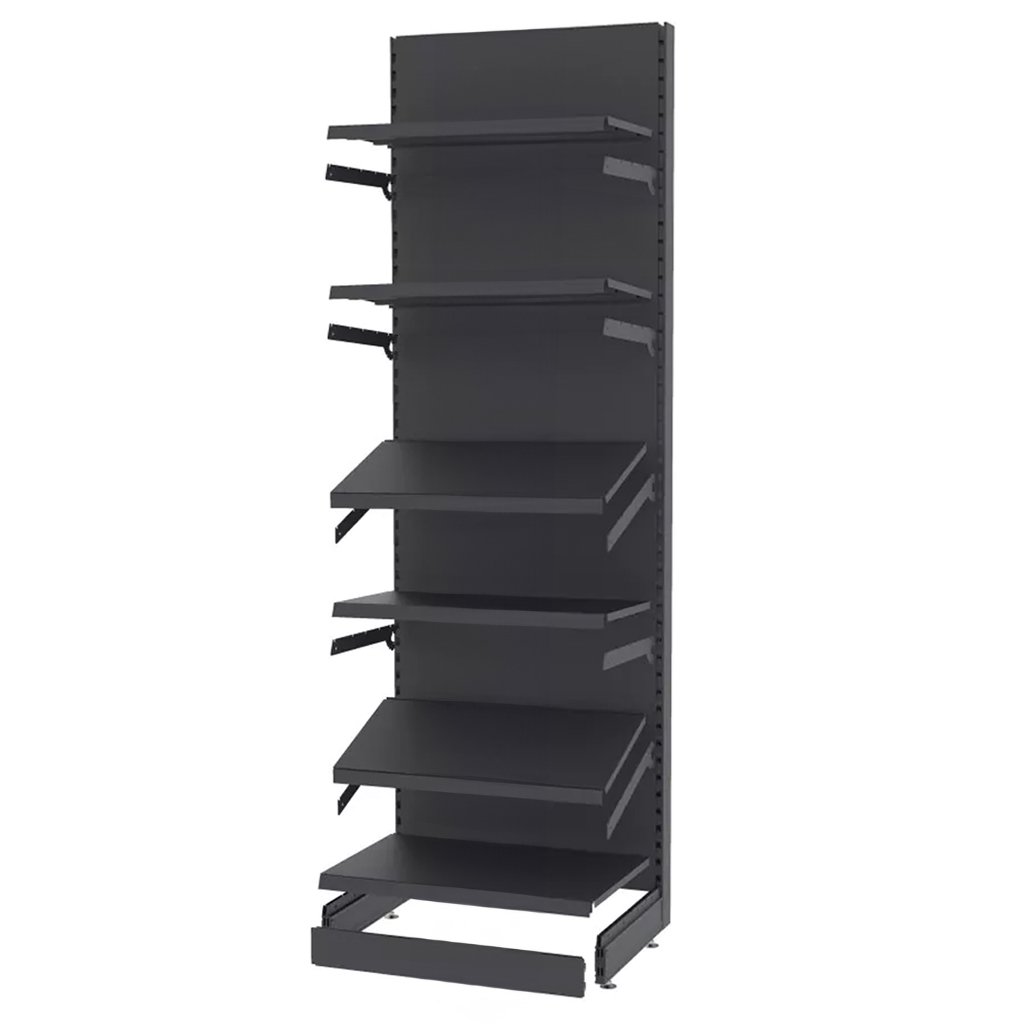 Mega-M Merkury II scaffale testata grafite H 210 cm L 83 cm