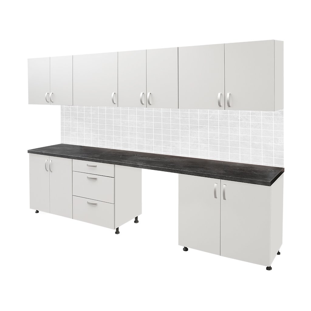 Mega-M L-287 G-60 H-91 cucina componibile grigia