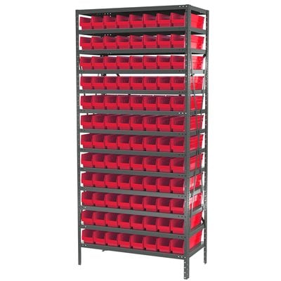 Akro-Mils AS1879128 scaffale metallo 13 ripiani 96 box