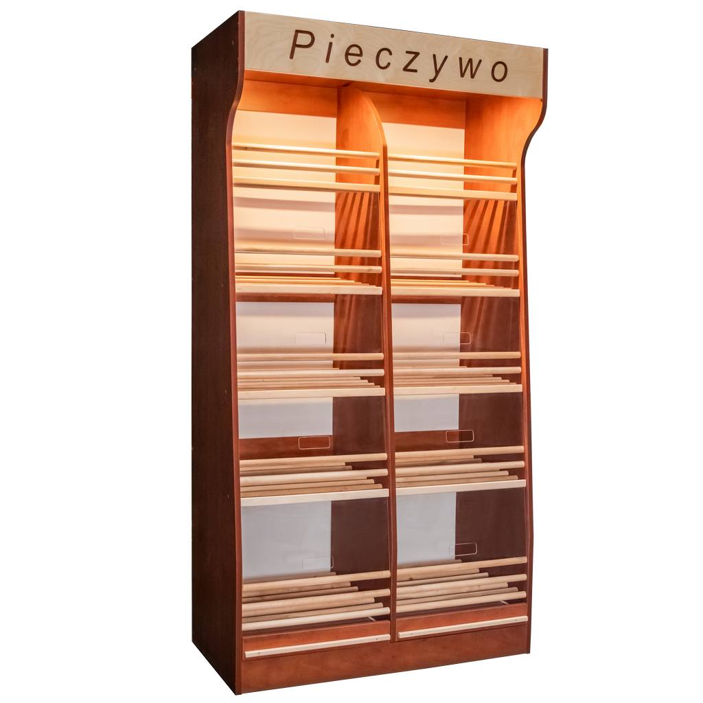 Scaffale pane H-200 L-100 G-50 plexi LED pero campestre