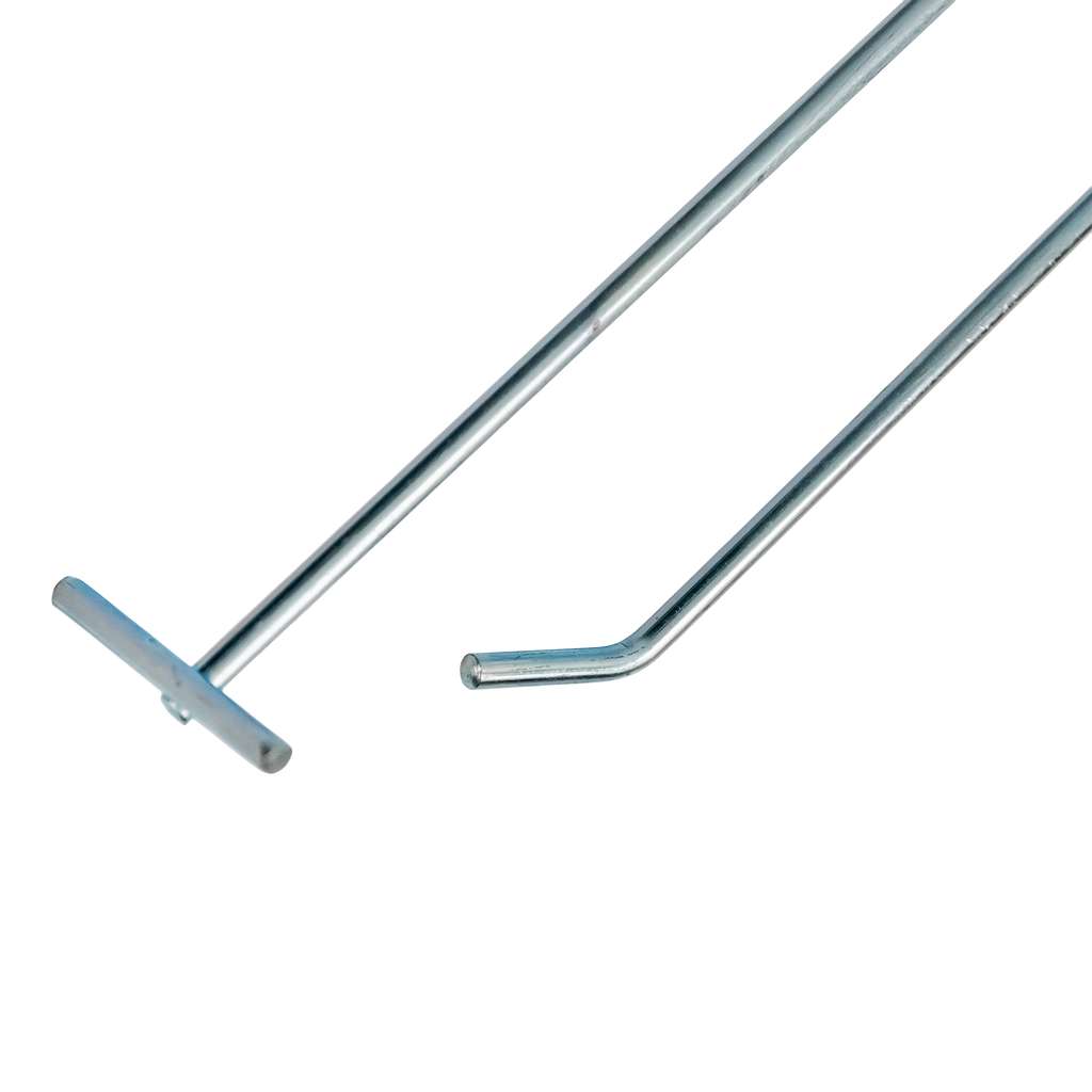 Mega-M gancio espositore zincato 25 cm per pannello forato Euro