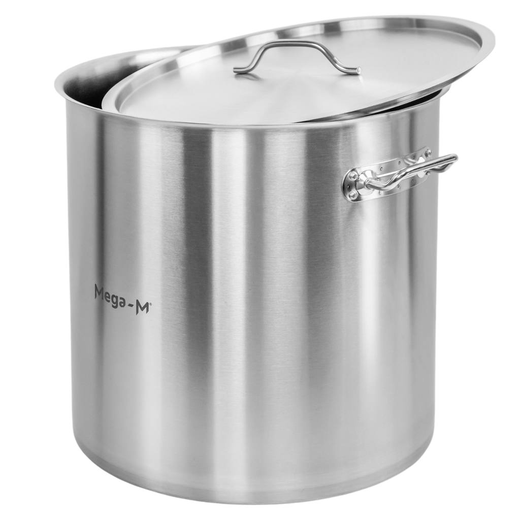 Mega-M Standard pentolone acciaio 71L 45x45 con coperchio