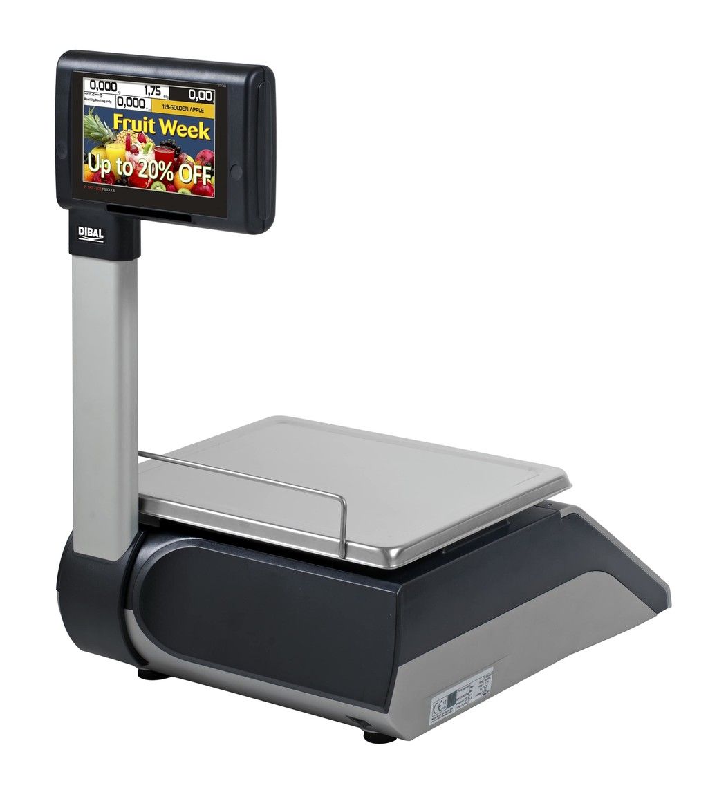 Dibal D-955T bilancia etichettatrice 15 kg touch