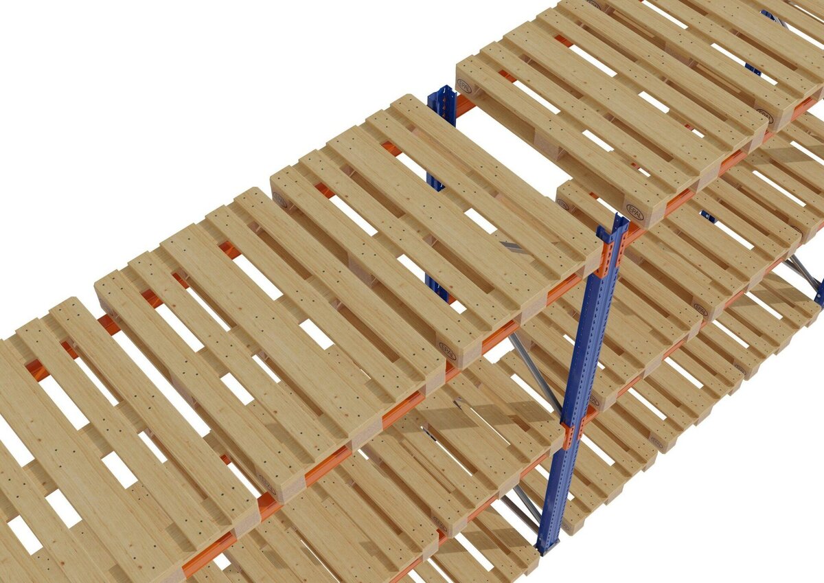 Stow 0+2 scaffale portapallet L 295 H 300 cm base 1000 kg
