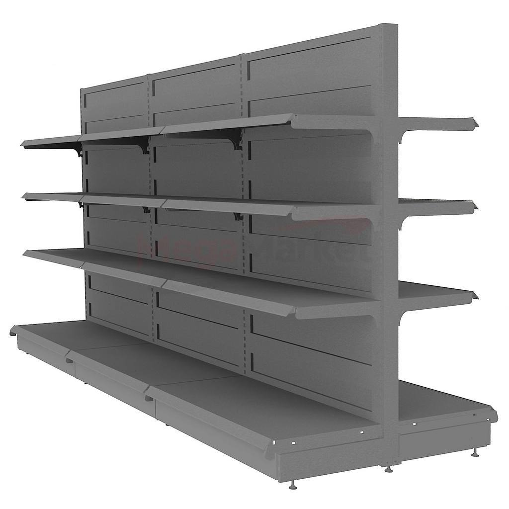 Mega-M Basic gondola scaffale negozio H165 L303 grafite