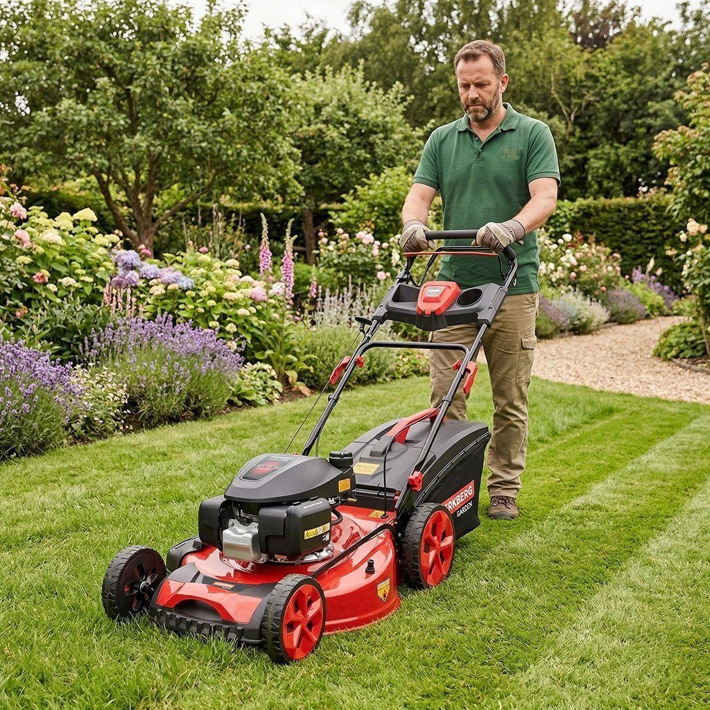 Werkberg Garden rasaerba a scoppio 56 cm Honda 200cc trazionato