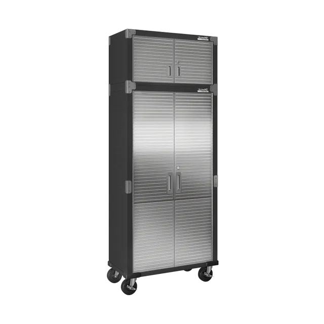 Seville Classics UltraHD Set Armadio Carrellato Grafite 2pz