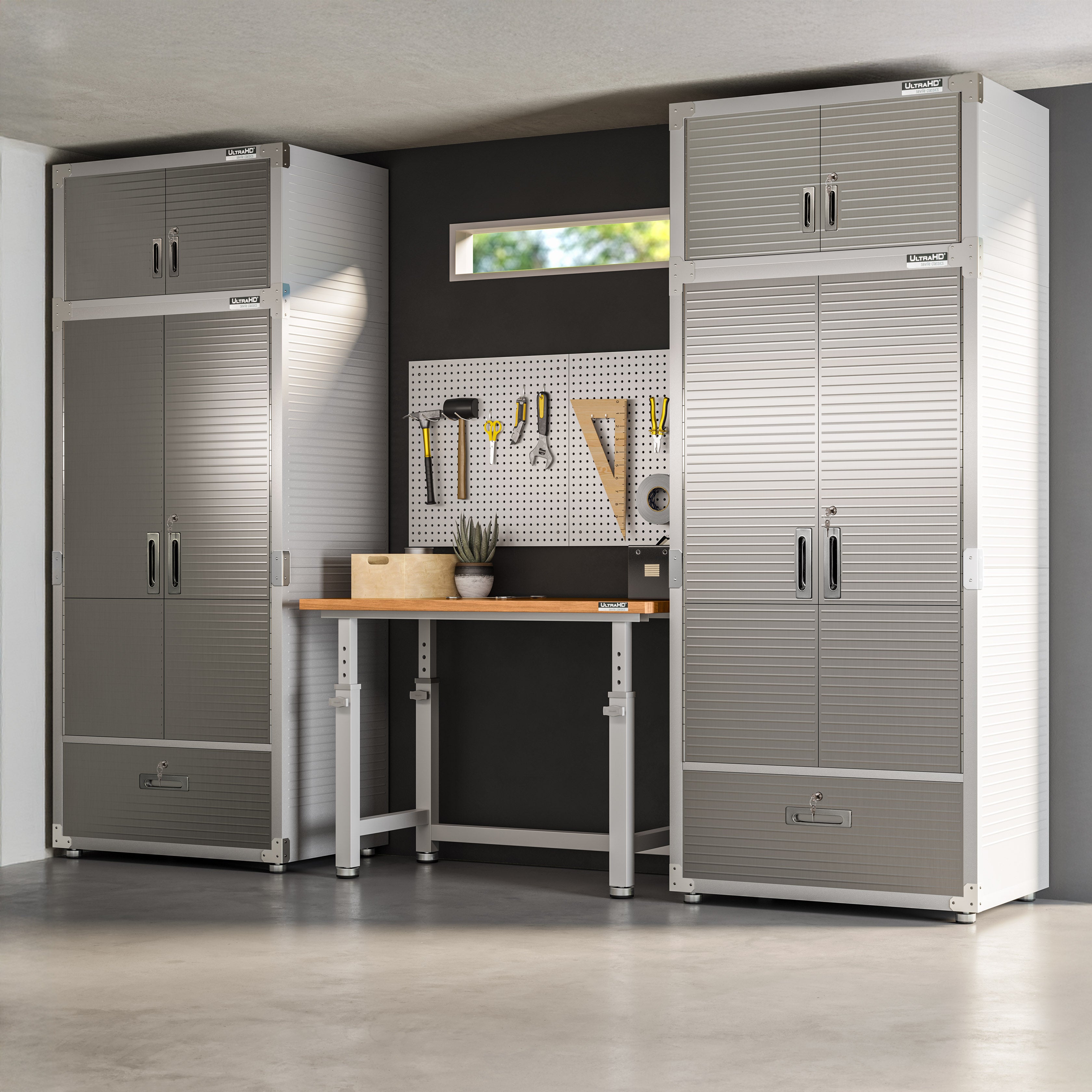 Seville Classics UltraHD UHDK20508 armadio 2 pezzi granito