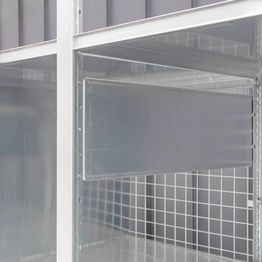 Dexion HI 280 scaffale magazzino zincato 12 ripiani con rete