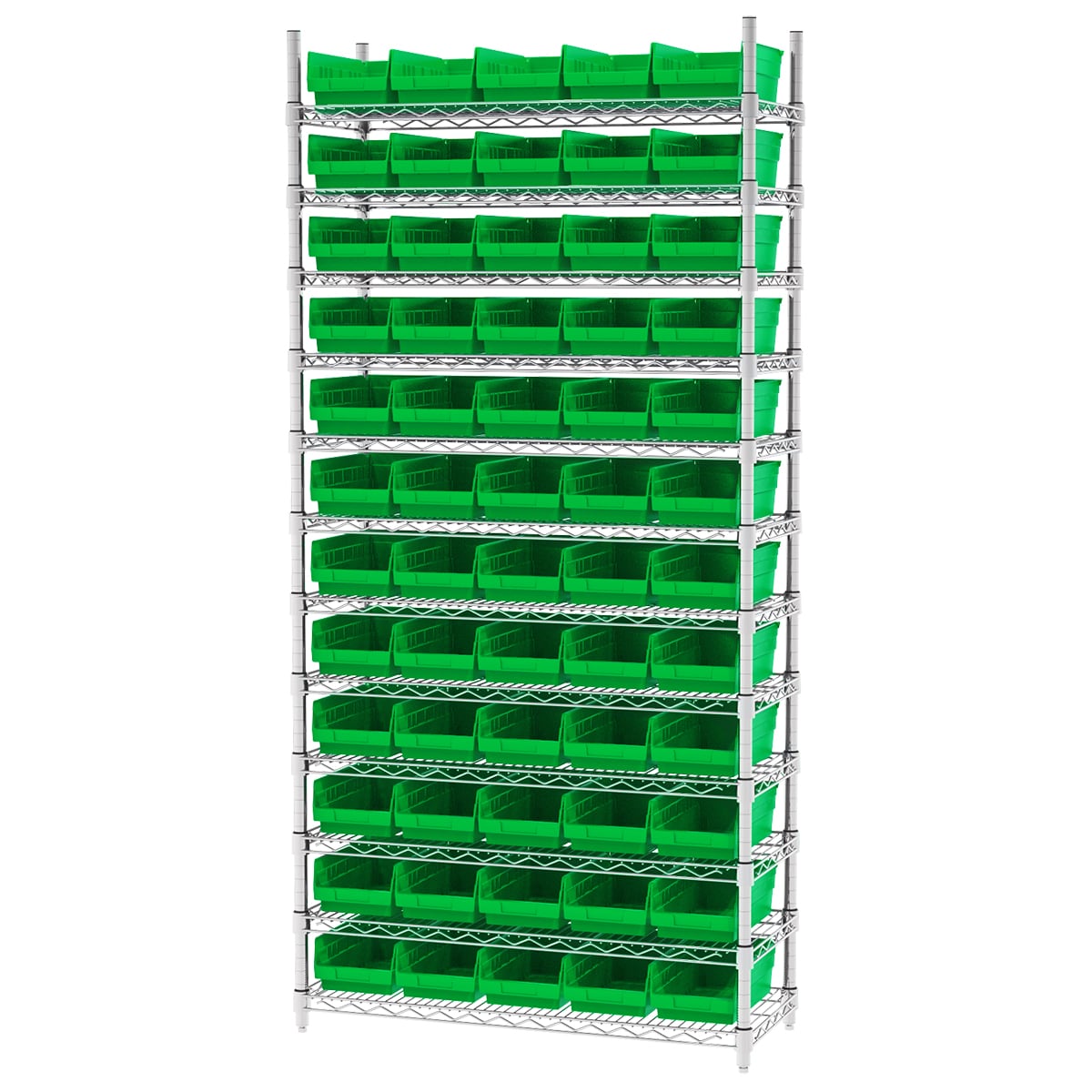 Akro-Mils AWS143630130 scaffalatura filo 12 ripiani 60 box