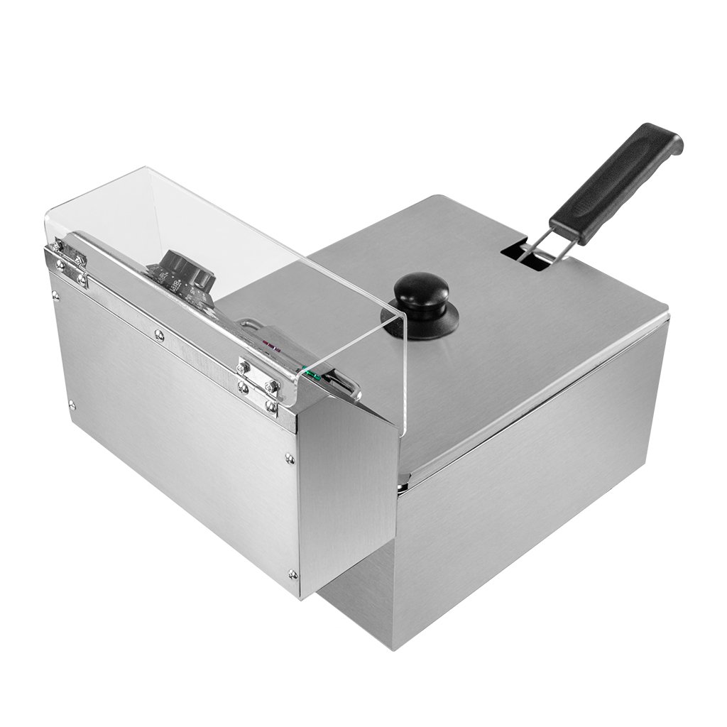 Mega-M 6L 3kW friggitrice elettrica 6 litri con coperchio