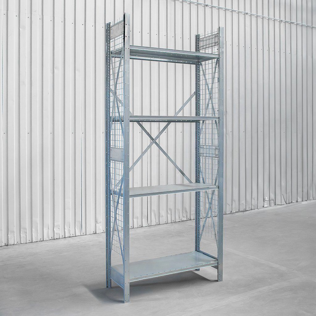 Dexion 247x105x40 scaffale magazzino 4 ripiani rete
