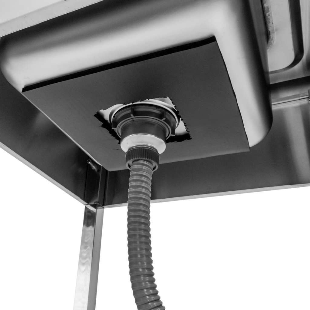 Mega-M lavello inox 1 vasca 60x60x85 cm con sifone