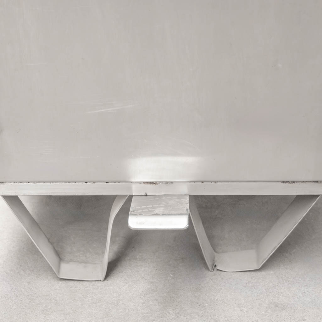 Ascobloc S bidone inox con coperchio 41x41x62 cm
