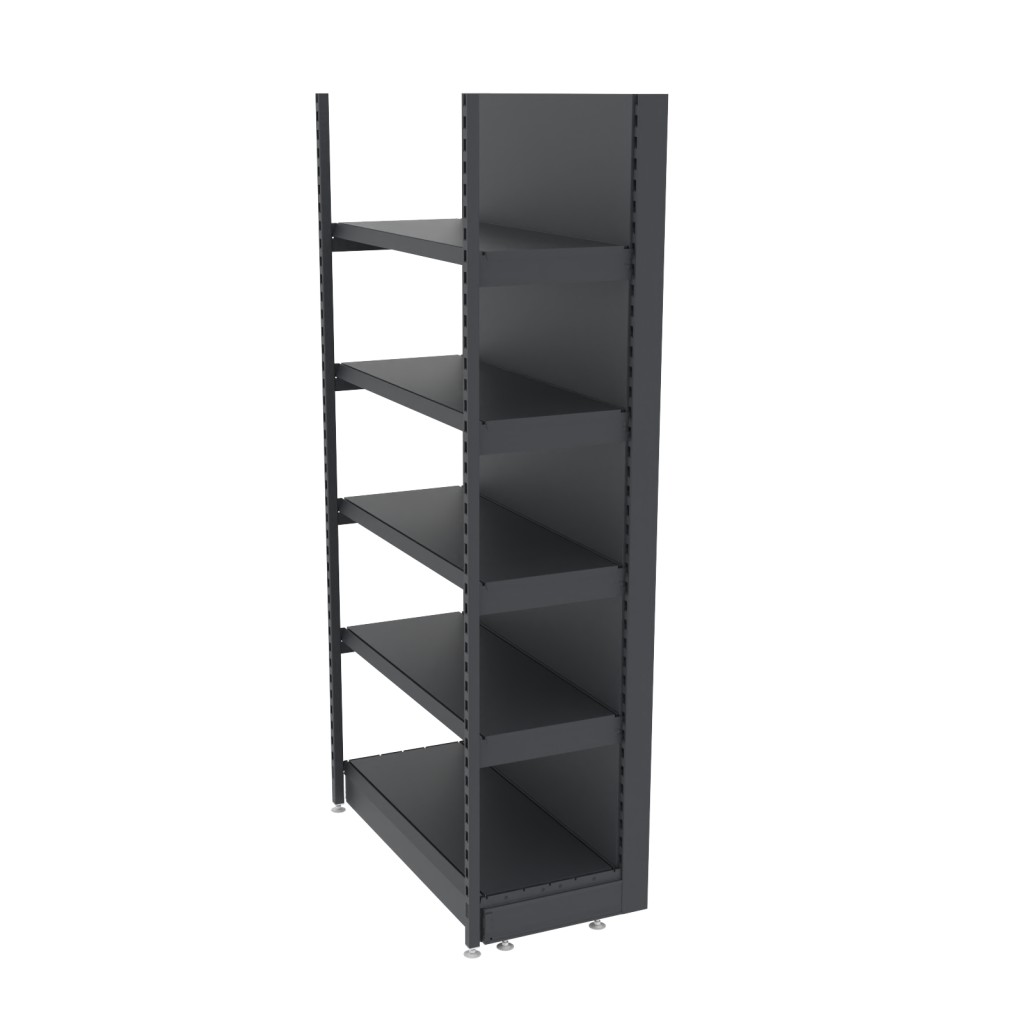Mega-M Merkury II Scaffale Negozio H210 L103 Grafite