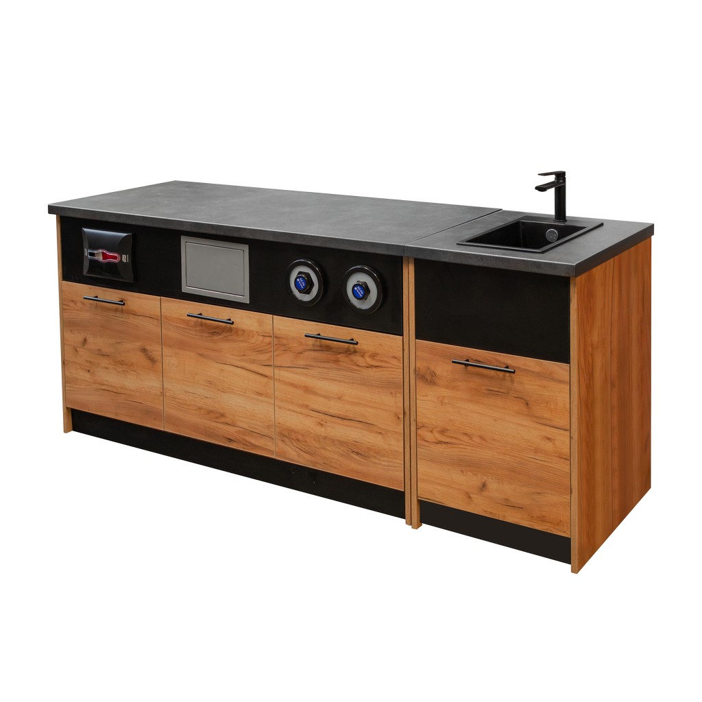 Mega-M H-90 L-54 G-60 mobiletto lavello rovere kraft