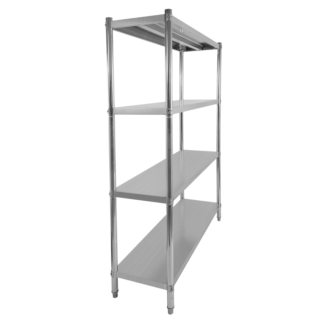Mega-M X Standard 120x40x180 scaffale inox 4 ripiani