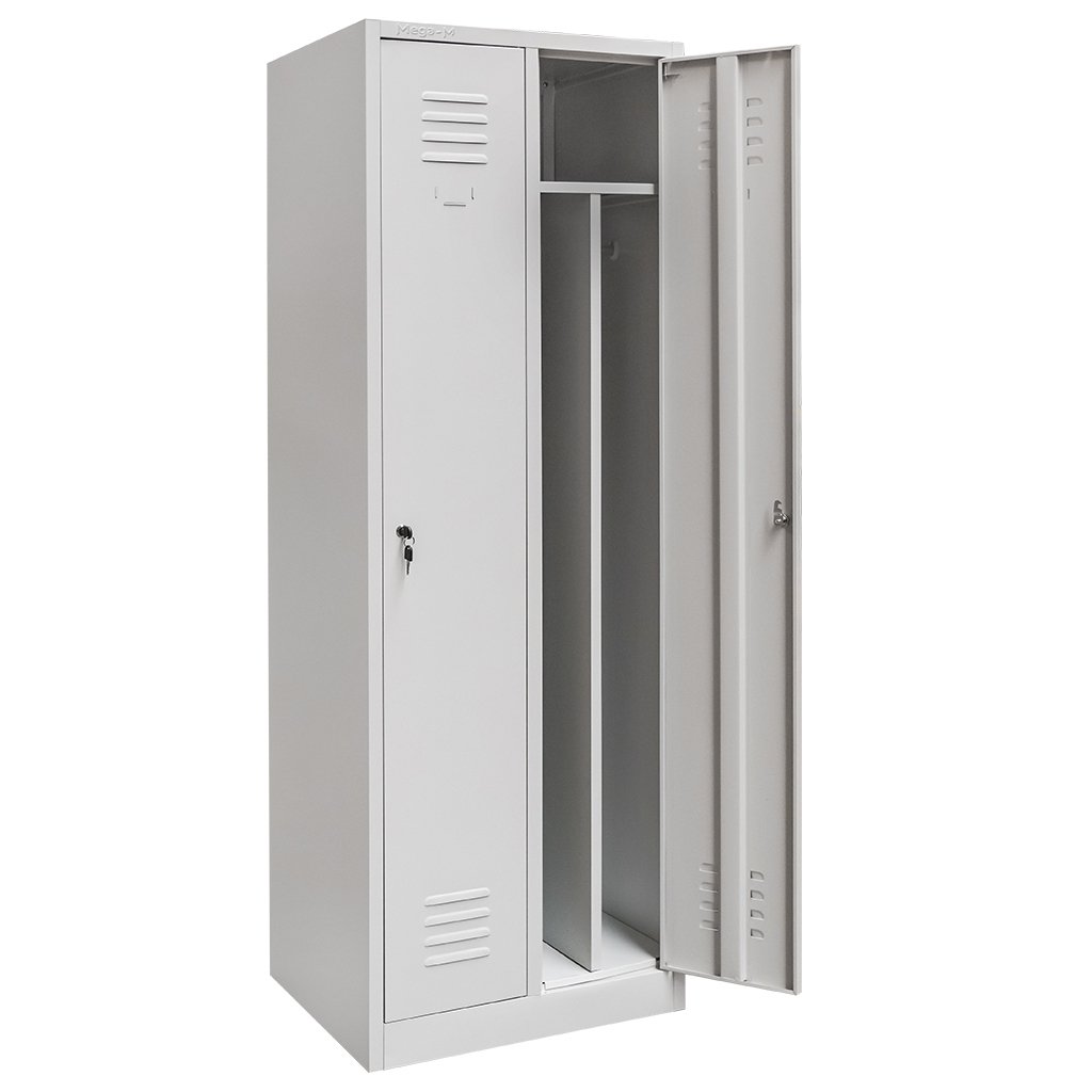 Mega-M S-60 armadio spogliatoio 2 ante grigio 60 cm