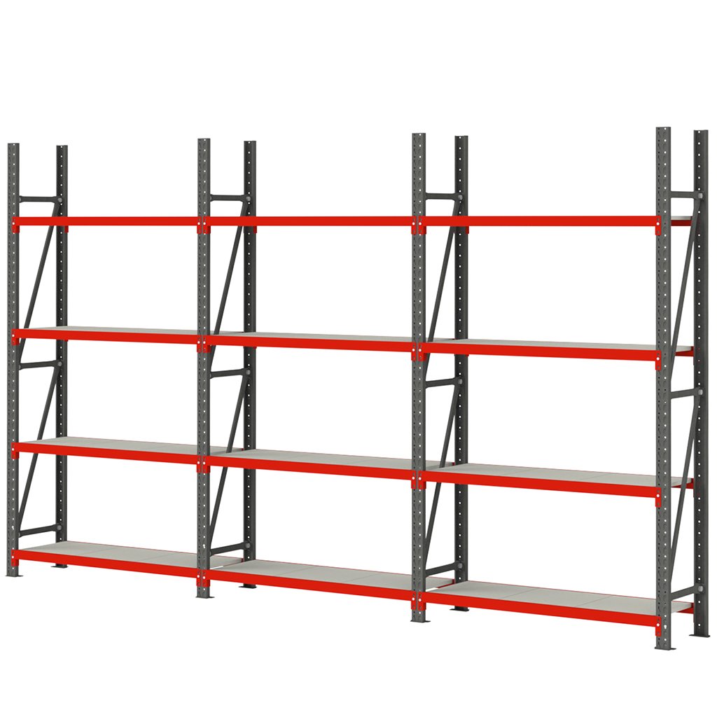 Mega-M Fortis H-240 L-484 G-50 scaffale magazzino 12 ripiani 450 kg