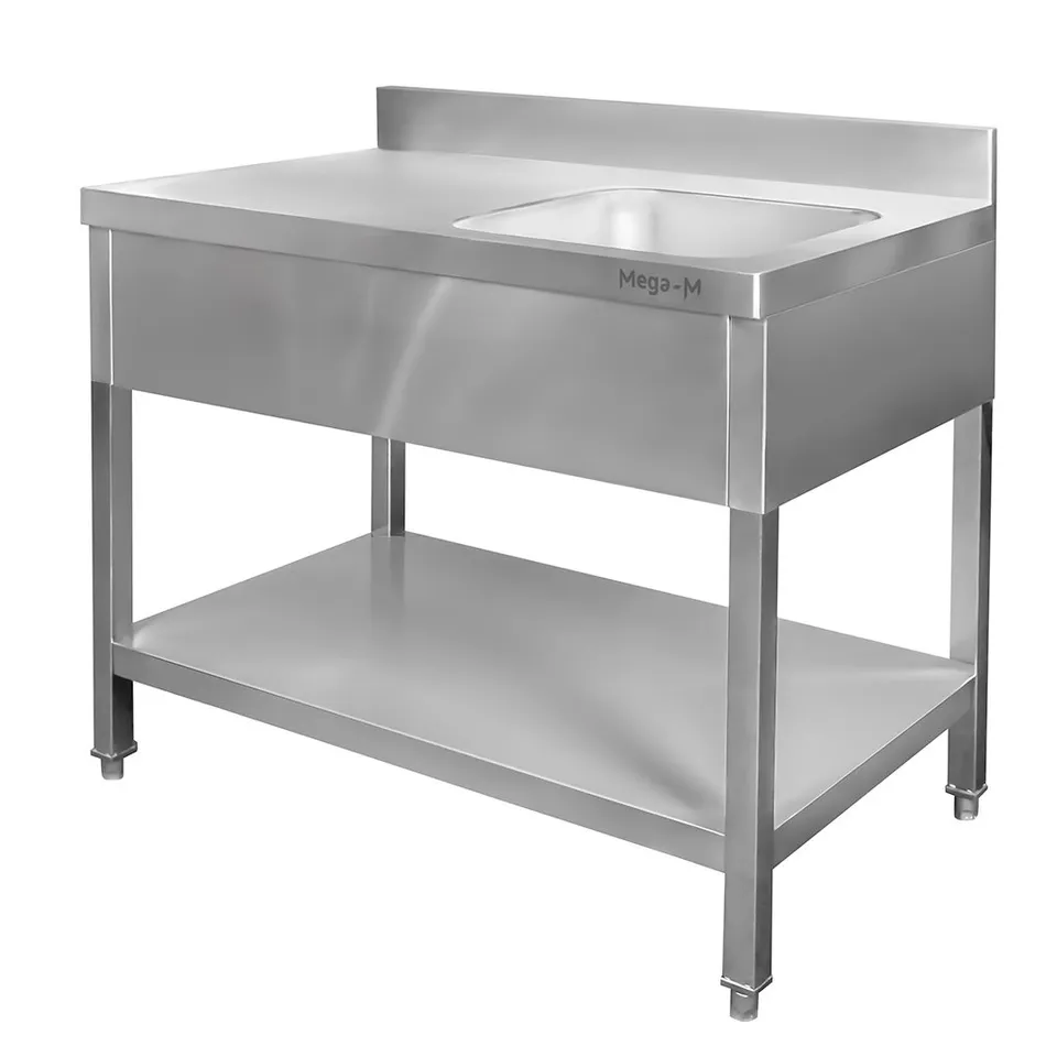 Mega-M lavello inox gastronomico vasca destra 120x70x85 cm