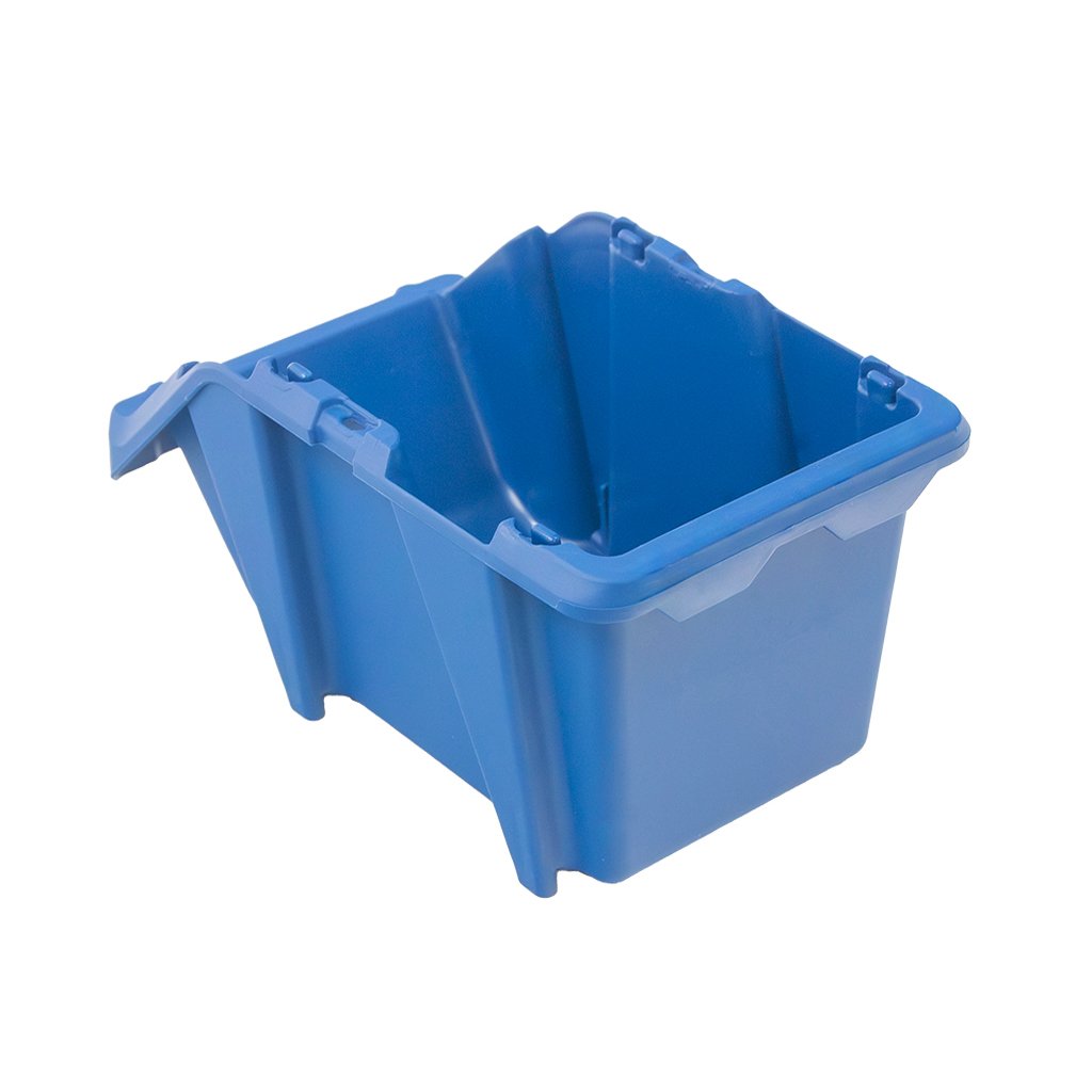 Mega-M vaschetta magazzino plastica 25x15,5x12 cm blu S