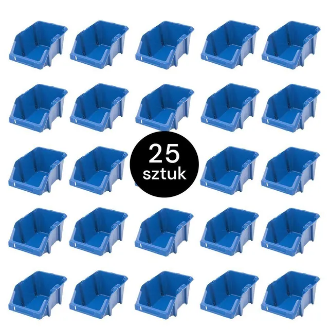 Mega-M S vaschetta portaminuteria blu 15,5x25x12 cm 25 pz