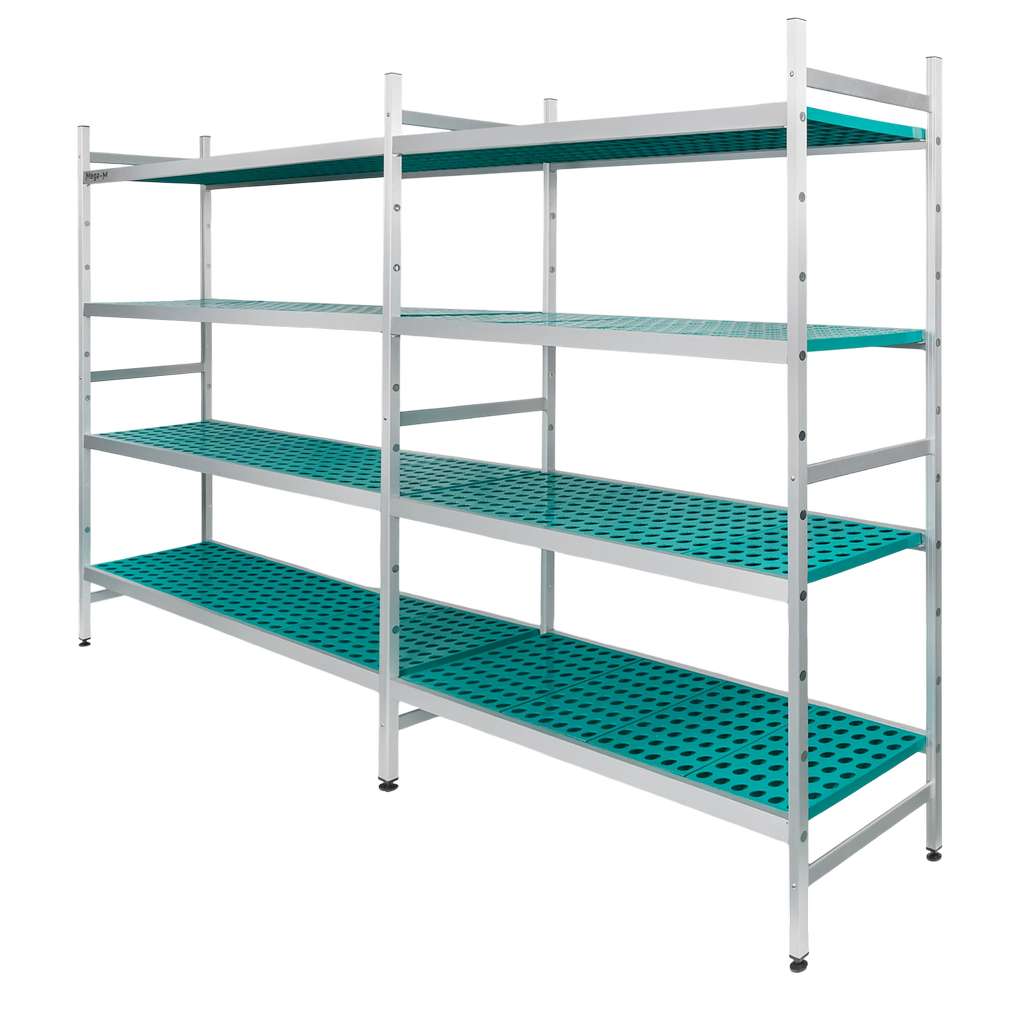 Mega-M Alufri scaffale alluminio 305x50x180 cm 4 ripiani