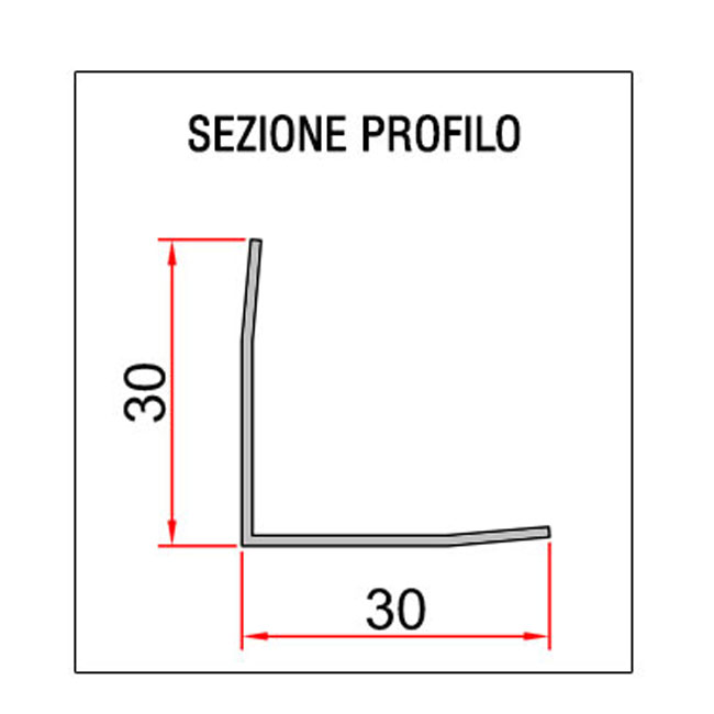 Agosistem Angolare Acciaio 3x3 per Pannello Dogato H240