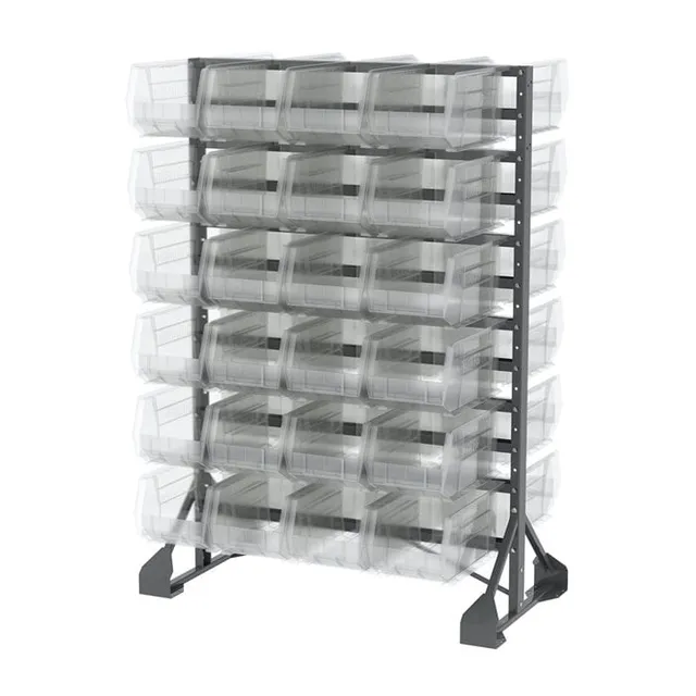 Akro-Mils 30016240 rastrelliera doppia con 48 cassette