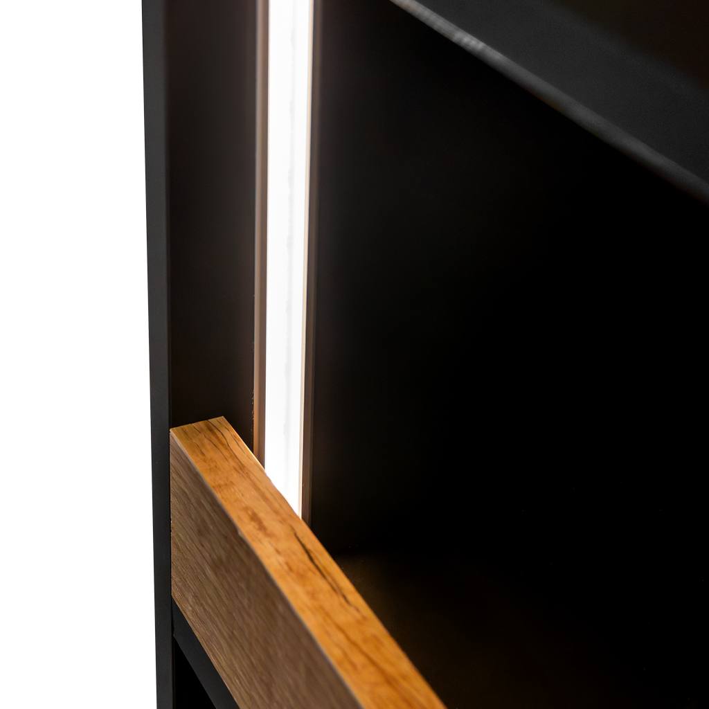 Mega-M vetrina negozio dolci H 205 cm L 80 cm bazalt