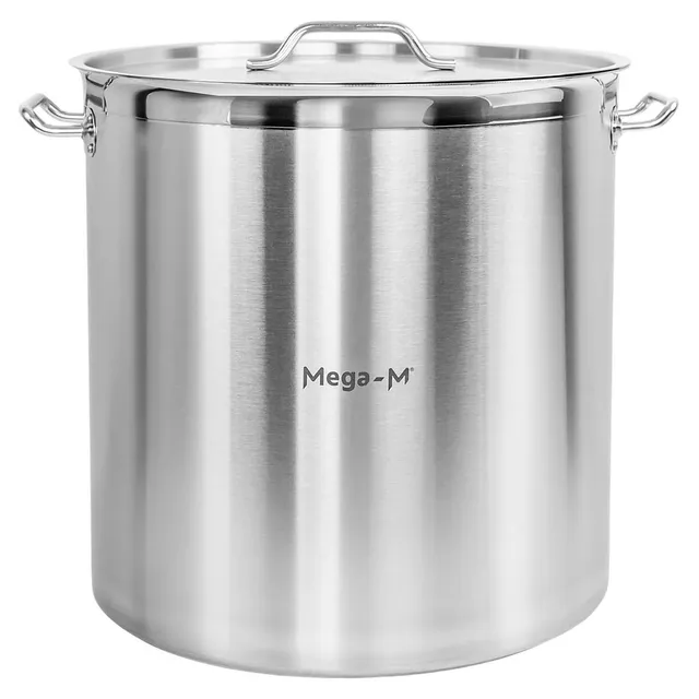 Mega-M PRO pentola alta 98 L acciaio con coperchio