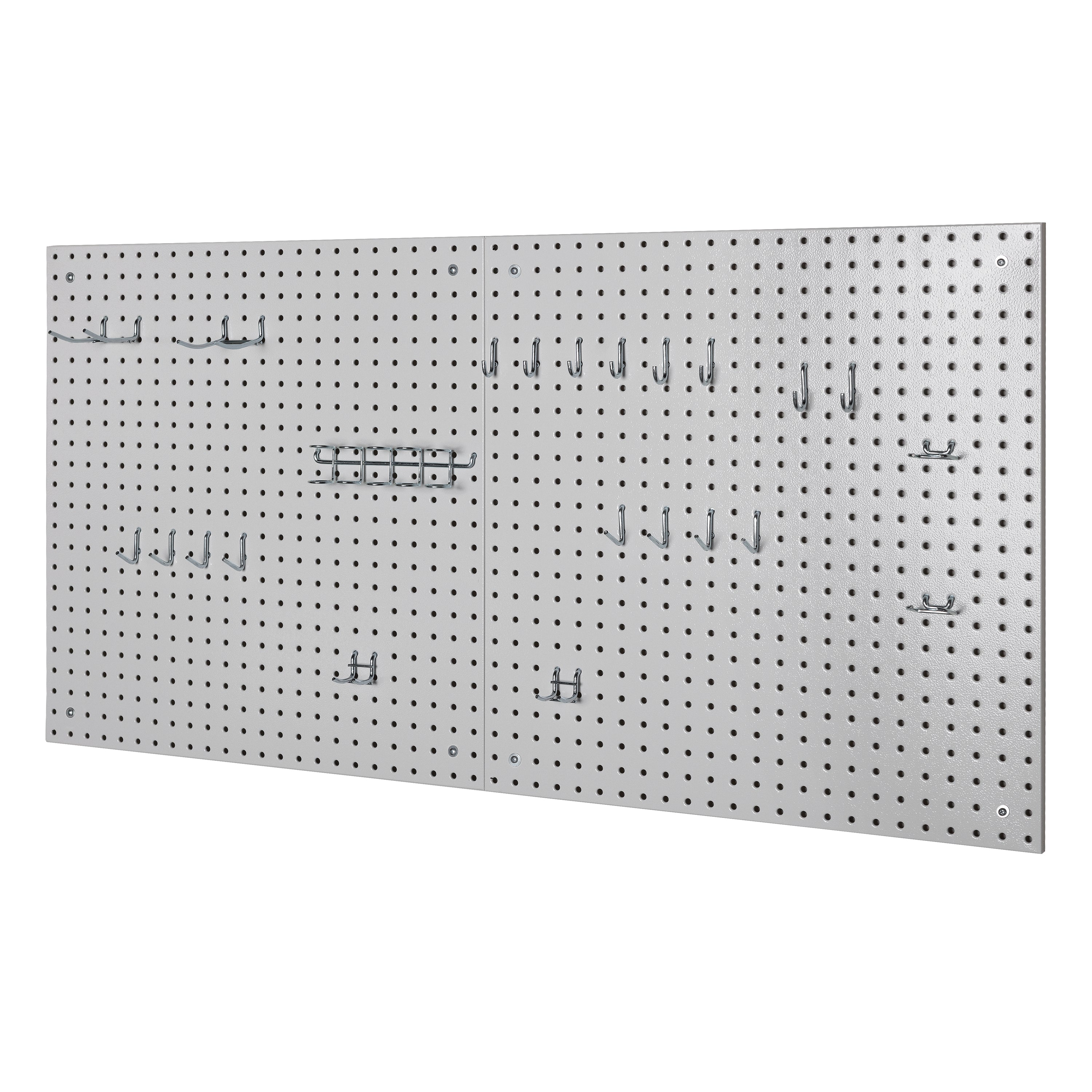 Seville Classics UltraHD Pannello Forato Acciaio 2 Pezzi +23 Ganci