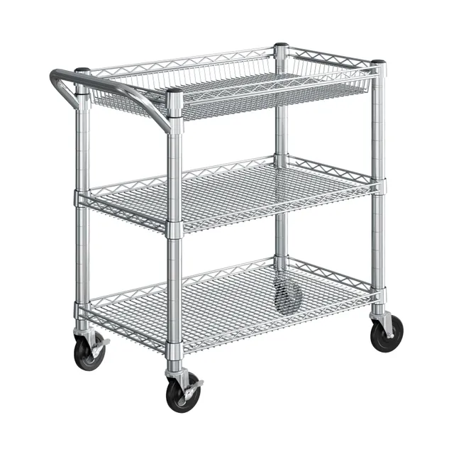 Seville Classics Carrello Servizio 3 Ripiani NSF