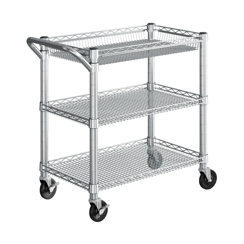 Seville Classics Carrello Servizio 3 Ripiani NSF