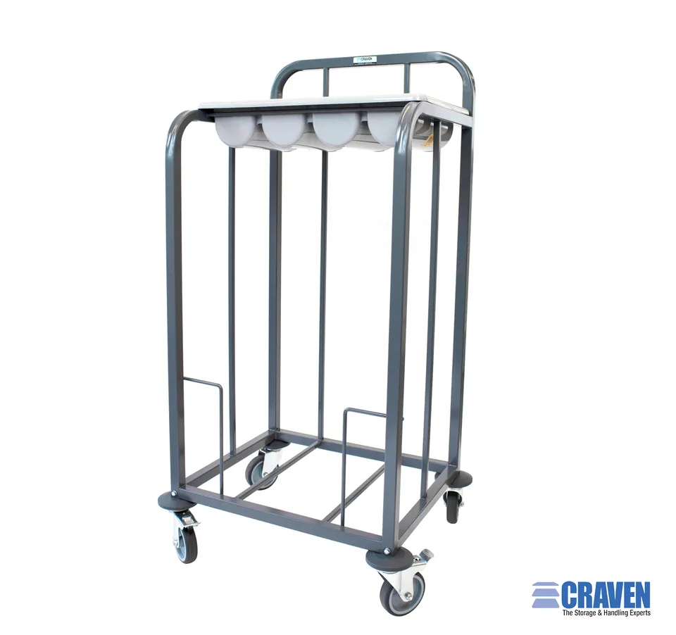 Craven TCDT carrello portavassoi 100 vassoi inox